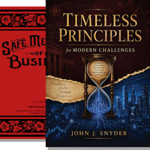 Safe Methods of Business book and Timeless Principles for Modern Challenges book together in the same image.