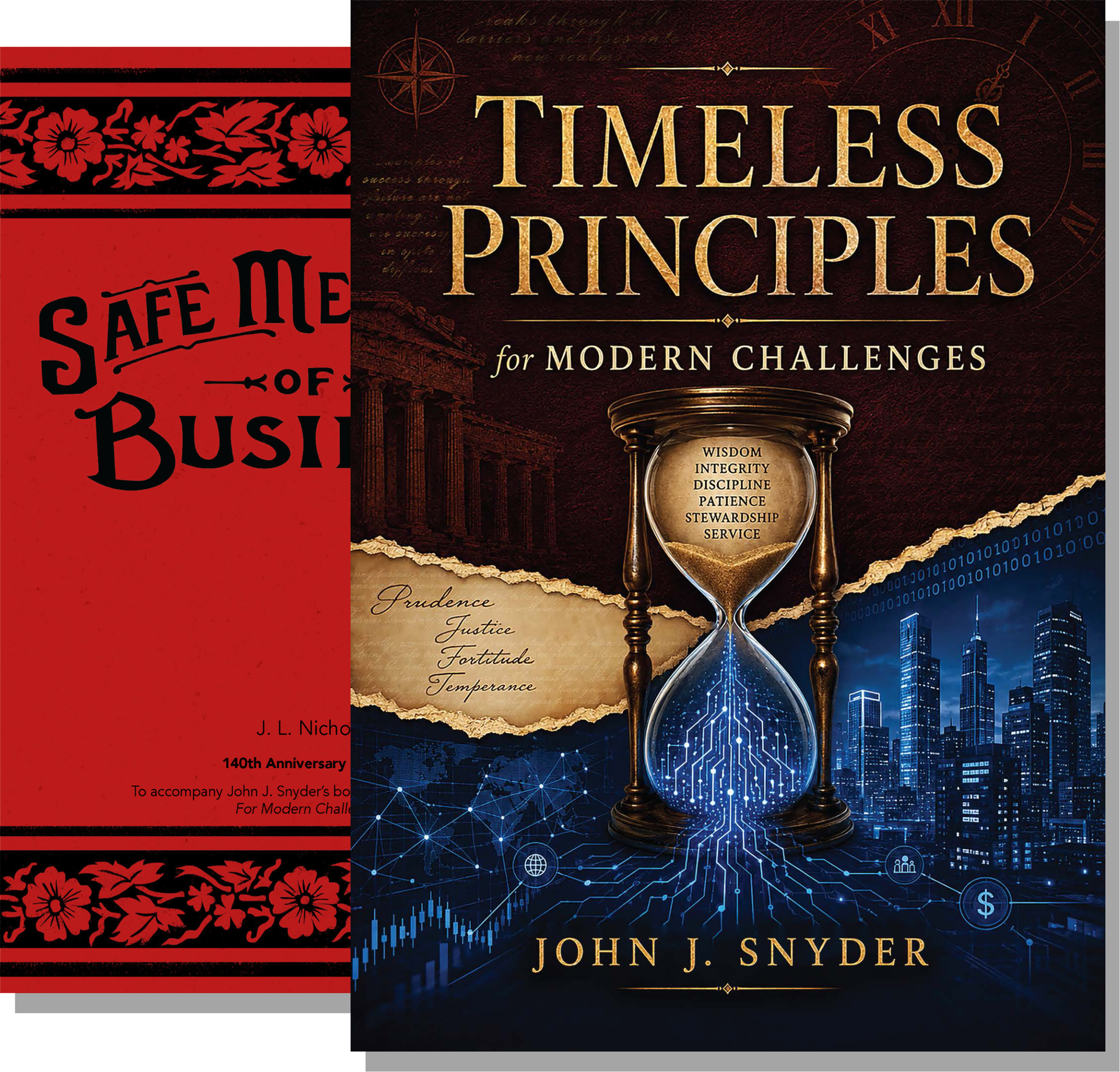 Safe Methods of Business book and Timeless Principles for Modern Challenges book together in the same image.