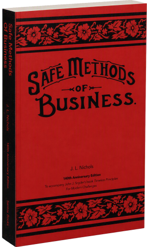 3D rendering of the "Safe Methods of Business" book